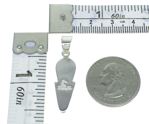 Genuine Sterling Silver Magenta Turquoise Southwestern Pendant YX67031